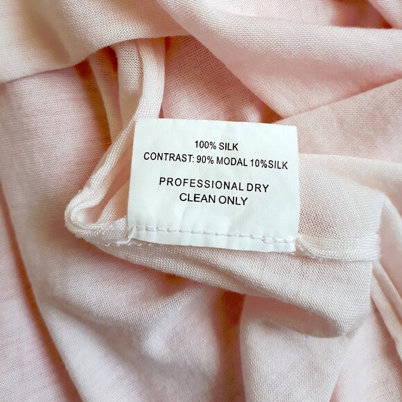 POLECI 100% Silk Cape Sleaveless Blouse in Bright Coral Red Pink Orange - Picture 16 of 16